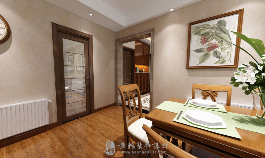 美式风格全景效果图